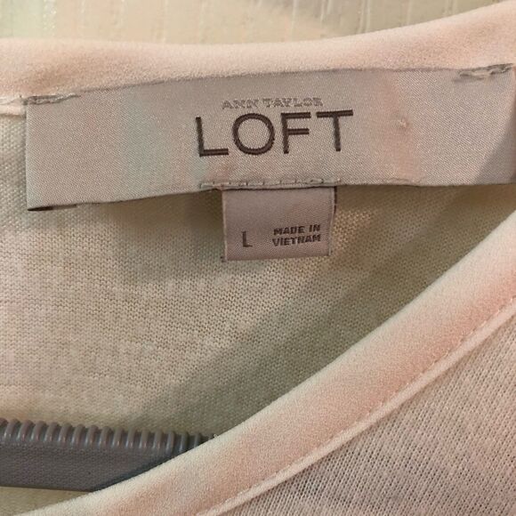 LOFT mixed media blouse - Picture 2 of 6